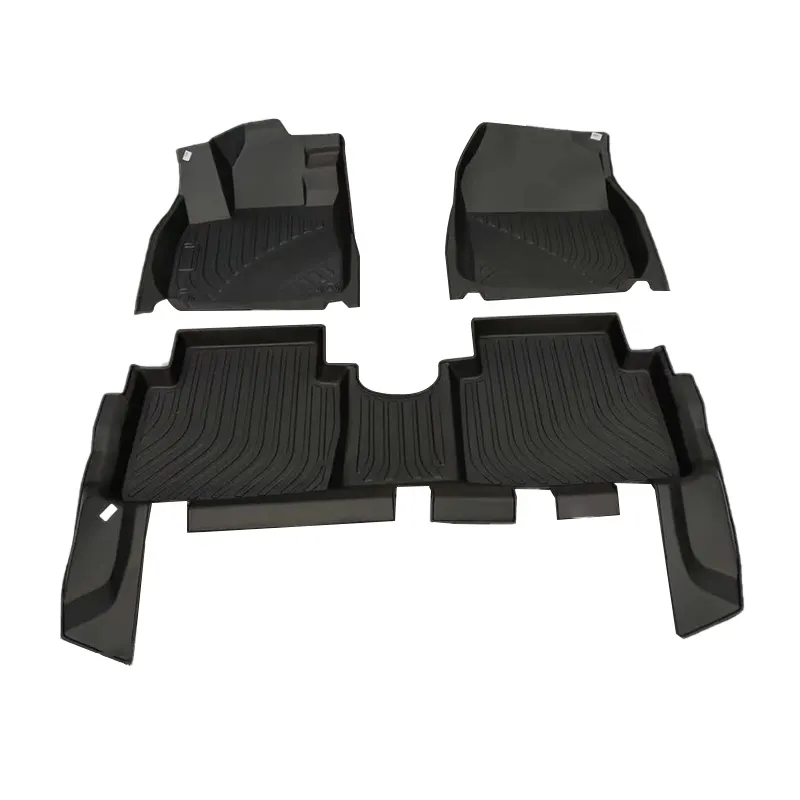 All Weather Floor Liners Duurzaam 1e En 2e Rij Liner Set Zwart Custom Fit 3d Floor Liner