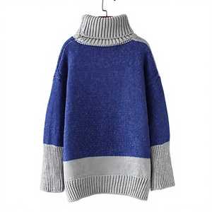 Pull à col rond pour homme SUPREX ENTERPRISES, style pêcheur, hiver, manches longues, fermeture à un bouton, matière acrylique/nylon/laine, taille plus - Product Image 3