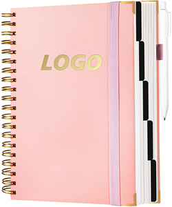 Tùy chỉnh được thiết kế & logo 7.3*10.4 máy tính xách tay xoắn ốc dòng 360 trang văn phòng Tạp Chí làm việc Quà Tặng trường văn phòng kế hoạch da máy tính xách tay - Product Image 1