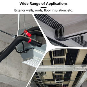 Tubo de <span class=keywords><strong>Aislamiento</strong></span> de Espuma de Goma NBR Funas de 25 mm de Espesor, <span class=keywords><strong>Cubierta</strong></span> de Tubería de Celda Cerrada para Tuberías de Agua Fría y Líneas Refrigeradas - Product Image 5