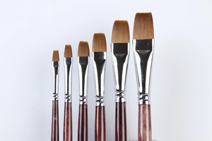 Juego de 6 Pinceles Profesionales para Arte y Manualidades, para Gouache, Acuarelas, Acrílicos y Óleos, con Precio Económico al por Mayor y al Detal - Product Image 3