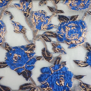 2025 populaire nouvelle mode luxe français 3D fleur Jacquard brocart damassé Organza tissu pour ladys robe vêtements - Product Image 1