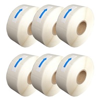 Étiquettes autocollantes blanches hydrosolubles pour la rotation des aliments, étiquettes de sécurité pour cuisines et foyers, 1x2 pouces, paquet de 500
