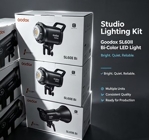 Lumière continue <span class=keywords><strong>Godox</strong></span> <span class=keywords><strong>SL</strong></span> 60IIDI pour studio photo, version blanche 5600K, <span class=keywords><strong>Godox</strong></span> <span class=keywords><strong>SL</strong></span> <span class=keywords><strong>60W</strong></span> - Product Image 4