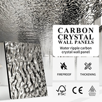 Offre plusieurs finitions : marbre, métal et couleurs unies. Panneau mural en cristal de carbone écologique, durable et facile à installer