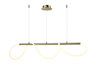 Lustre LED suspendu élégant pour bureau, cuisine et salle à manger, tube en silicone flexible, style Art Déco minimaliste, 1,2 m, entrepôt UE