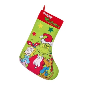 Calcetín Navideño Personalizado de 18 Pulgadas con Diseño de Duende Verde, Regalo de Navidad - Product Image 5