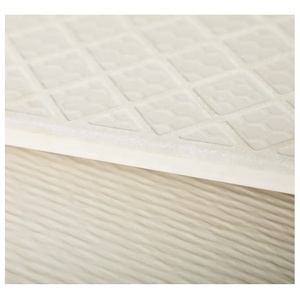 600X600Mm Kem Trắng Toàn Thân Gạch Mộc Mạc Đá Phiến Sọc Và Bề Mặt Phẳng Sàn Trong Nhà Và Gạch Ốp Tường - Product Image 4