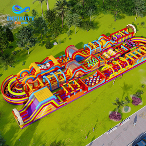 Parque <span class=keywords><strong>de</strong></span> Diversiones Inflable Gigante Personalizado para Exteriores, Proveedor <span class=keywords><strong>de</strong></span> Circuitos <span class=keywords><strong>de</strong></span> Obstáculos, Parque <span class=keywords><strong>de</strong></span> Juegos Inflable Grande Todo en Uno - Product Image 3