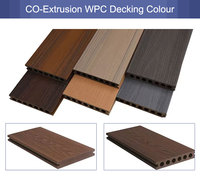Conception intelligente, terrasse en WPC à clipsage, éclairage LED à canal caché, écologique, antidérapant, imperméable, grain de bois 3D, extérieur