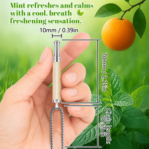 Kruidenrookloze Pijp Aromatherapie Inhaleer Zuurstofsigaretten Voor Het Stoppen Met Roken Gereedschap Sieraden Rookapparaat Hanger - Product Image 3