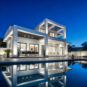 Estructura <span class=keywords><strong>de</strong></span> Acero Ligero, Taller Prefabricado, <span class=keywords><strong>Precio</strong></span> Bajo, Estilo Moderno, Villa Prefabricada <span class=keywords><strong>de</strong></span> Lujo, Casa Prefabricada en Venta - Product Image 1