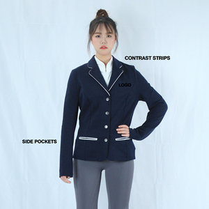 Chaqueta de Equitación Personalizada para Mujer, Chaqueta de Competición Antibacteriana para Montar a Caballo, Ropa Ecuestre - Product Image 1