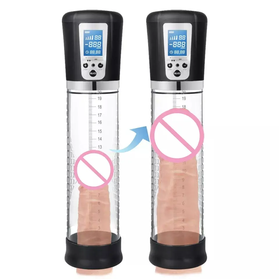 Electric Vacuum Vibrating Penile Extender Penis Enlargement Extend Pump Penis Enlarge Silicone Electric Man Penis Pump