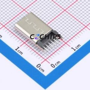 TYPE-C 6P LCH13.1 108 USB Connector Through hole Component (THT) Connector Type-C Female Through Hole 6P - Product Image 2