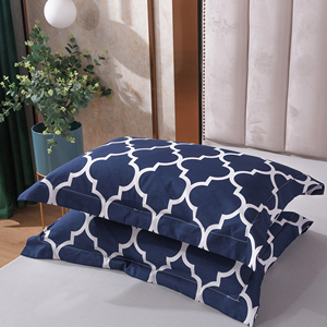 <span class=keywords><strong>Hotel</strong></span> di lusso casa stampato Logo personalizzato 100% poliestere biancheria da letto Set lenzuolo spazzolato in microfibra trapunta copripiumino - Product Image 2