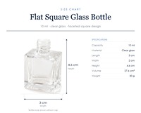 Flacon de parfum en verre transparent portable de 10 ml avec pompe pulvérisatrice pour l'emballage de parfum