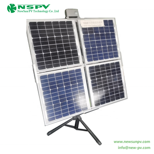 Nuevo Diseño de Sistema de Energía Solar de Doble Eje de 100W, Silicio Monocristalino, Mini Controlador de Seguimiento Inteligente MPPT NSPV0010, Energía Solar - Product Image 1