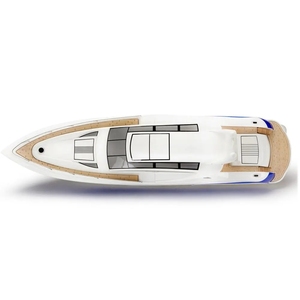 TFL 1305 yate de lujo princesa grande de fibra de vidrio 1310mm O-Boat <span class=keywords><strong>RC</strong></span> Gas barco 30CC motor <span class=keywords><strong>gasolina</strong></span> ARTR barco con doble timón - Product Image 4