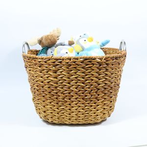 <b>Large</b>-capacity woven laundry <b>basket</b> for bathrooms, imitation rattan style, suitable for hotels and guesthouses to store towels - Product Image 2