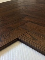 Parquet en chevrons couleur noyer de luxe, bois de teck chinois, préfini, laqué UV, pour usage intérieur, résidentiel et commercial
