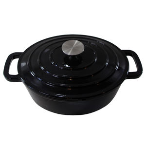 Ustensiles de cuisine ovales en fonte émaillée, rôtissoire pour poulet, casserole, four néerlandais, four français, ragoût, marmite, cocotte - Product Image 1