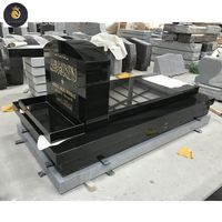 Prix de gros pierres tombales funéraires noires pierres tombales monument granit