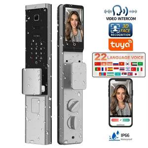 Mais Novo Sistema de Entrada Sem Chave com Reconhecimento Facial Digital à Prova d'Água Tuya WiFi App, Impressão Digital Biométrica e Código Inteligente - Product Image 1
