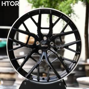 Jantes forgées HTOR 5x4.5 style FI-R noir brillant 19 20 21 22 23 24 pouces à rayons creux en magnésium compatibles avec FR 911 GT3 RS - Product Image 1