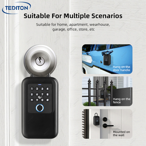 Cajas DE SEGURIDAD TTlock sin llave a prueba de agua IP65 K5F Smart Key Box con aplicación Lector de chips de código de huellas dactilares para hoteles <span class=keywords><strong>Airbnb</strong></span> - Product Image 4