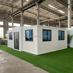 Maison modulaire de luxe à double aile extensible, conteneur préfabriqué pliable 20ft 40ft, 3 chambres, pour jardin ou ADU - Product Image 3
