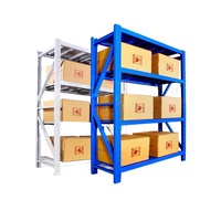 Étagère de stockage industrielle durable, rayonnage en acier robuste pour atelier et centre logistique