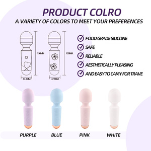 Mini <b>Vibrator</b> Lucky <b>Wand</b> Silicone USB Rechargeable Low Noise Adult Toy For Women - Product Image 3