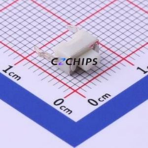 UK-B0205-G5-160-W Tactile Switch Through hole Component (THT) Switch Single Pole Single Throw Rectangle Button 1.6N Through Hole - Product Image 1