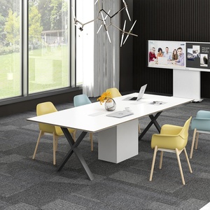 Modern Wooden Conference Room <b>Table</b> Desk <b>Office</b> Furniture 8 10 Person Meeting <b>Table</b> - Product Image 6