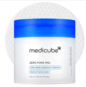 แผ่นเช็ดทำความสะอาดรูขุมขน Zero Pore Pad ของเกาหลี Medicube ผลิตภัณฑ์ดูแลผิวหน้า ด้วยกรดซาลิไซลิก ช่วยผลัดเซลล์ผิว ลดรูขุมขน ด้วย <span class=keywords><strong>AHA</strong></span> <span class=keywords><strong>และ</strong></span> <span class=keywords><strong>BHA</strong></span> - Product Image 1