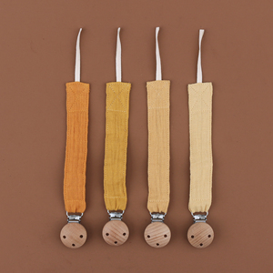 Cadena de <span class=keywords><strong>tela</strong></span> con Clip para chupete, cadena de algodón para chupete, Juego de 4 unidades - Product Image 4