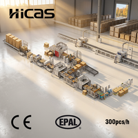 Nouvelle ligne de production de machines à bois entièrement automatiques Saifan SF1000-2 pour la fabrication de palettes en bois Euro, 380V, 4-6 pièces/min