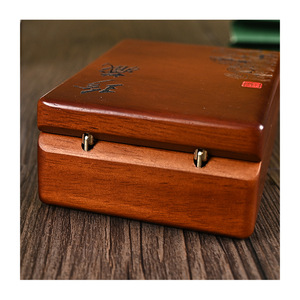 Boîte à bijoux en chêne faite à la main, rectangulaire, couleur bois naturel, finition mate, pour perles de jade, d'ambre, objets de collection, emballage cadeau - Product Image 5