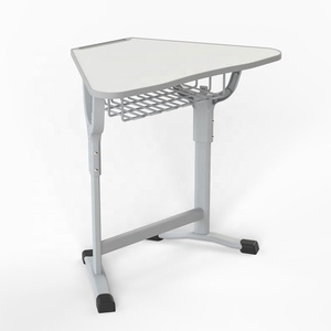 Lớp học kết hợp bảng và ghế hình thang hợp tác trường tiểu học đồ nội thất sinh viên duy nhất nghiên cứu bàn cho cuộc họp - Product Image 3