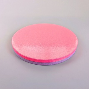 Base Redonda para Pastel de Cartón Corrugado SunShine, Impresa en Blanco y Rosa, de 6, 8 y 10 Pulgadas, 12 mm de Grosor, con Logotipo - Product Image 2