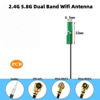 Antenne WiFi omnidirectionnelle intérieure 2,4 GHz 3 dBi du fabricant Haonuo, routeur WiFi 2300, antennes de communication double bande 2,4G 5,8G