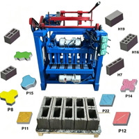 Ligne de production de briques automatique à haute efficacité avec pression hydraulique et utilisation facile pour la fabrication de blocs de ciment en Afrique