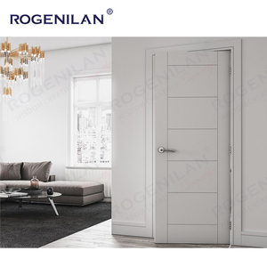 Rogenilan Nhà Phòng Nội Thất Không Thấm Nước Rắn Gỗ Tấm Cửa Cho Ngôi Nhà Tùy Chỉnh Bằng Gỗ Kim Loại Đu Nhập Cửa - Product Image 5