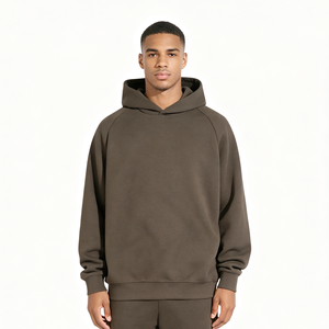 Sweat-shirts unisexes surdimensionnés noirs personnalisés pour couples, qualité supérieure 400 GSM, OEM - Product Image 1