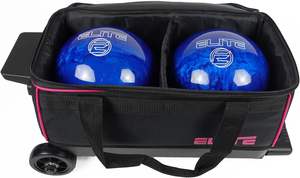 brunswick Bowling <b>bag</b> <b>with</b> separate <b>shoe</b> <b>compartment</b> for <b>shoes</b>, retractable handle, 40" <b>with</b> good quality - Product Image 2