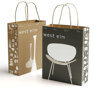 Sac en papier kraft brun recyclable imprimé avec logo personnalisé, en carton, avec poignée en corde, prix d'usine - Product Image 1