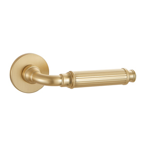 Manija de puerta personalizada de fábrica 8027, palanca antigua de oro satinado de lujo, manija y perilla de aleación de ZINC, manija de puerta interior de casa - Product Image 6