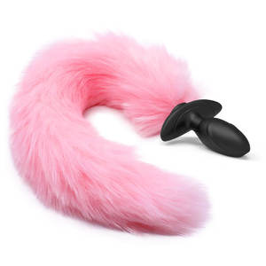 Pink Tail-Typ Elektrischer Silikon <span class=keywords><strong>Anal</strong></span> <span class=keywords><strong>Plug</strong></span> 3 Rotations modus 12 Vibrations frequenzen - Product Image 2