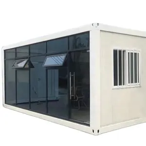 Popüler hızlı inşa modüler küçük meslek konteyner ev ve küçük kabin prefabrik evler